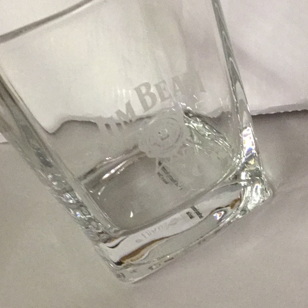 Jim Beam Black Bourbon whiskey glass
